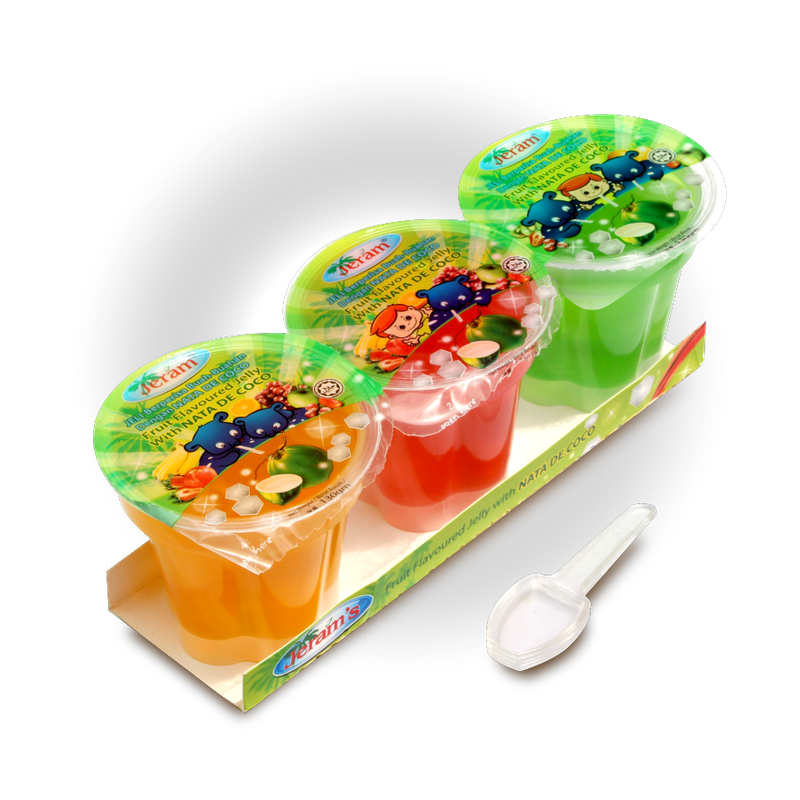 Jeram's Fruit Flavoured Jelly With Nata De Coco (Cup)