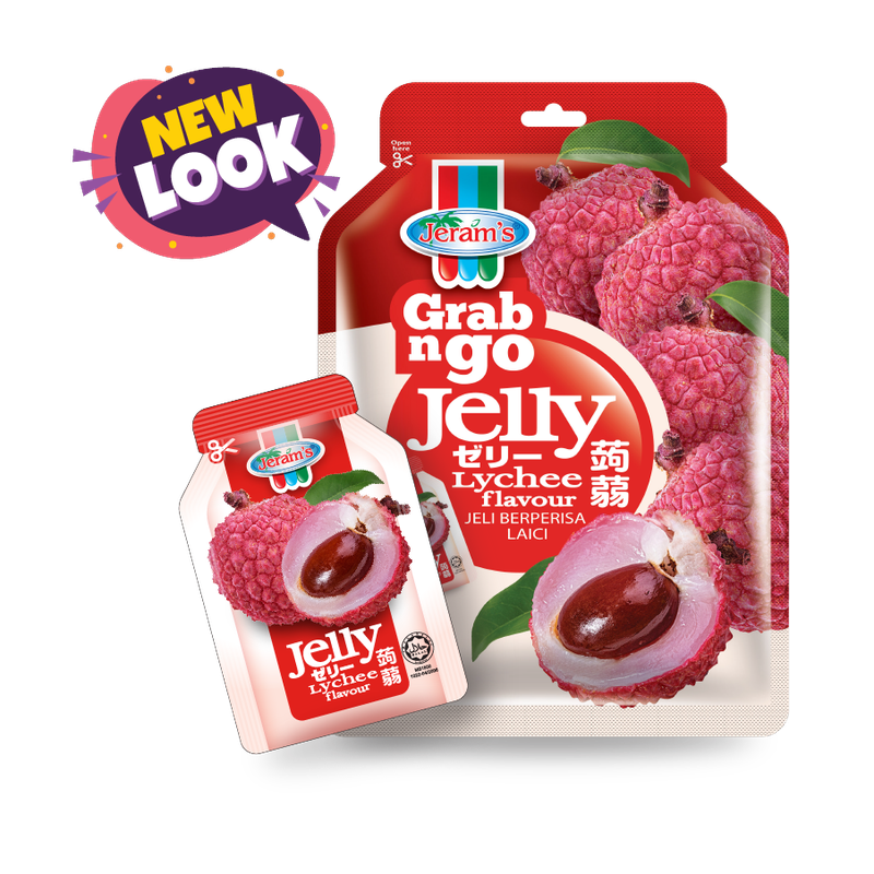 Jeram's Grab N Go Jelly - Lychee