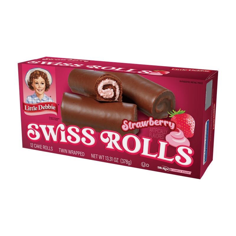 Swiss Lef Swissroll Strawberry