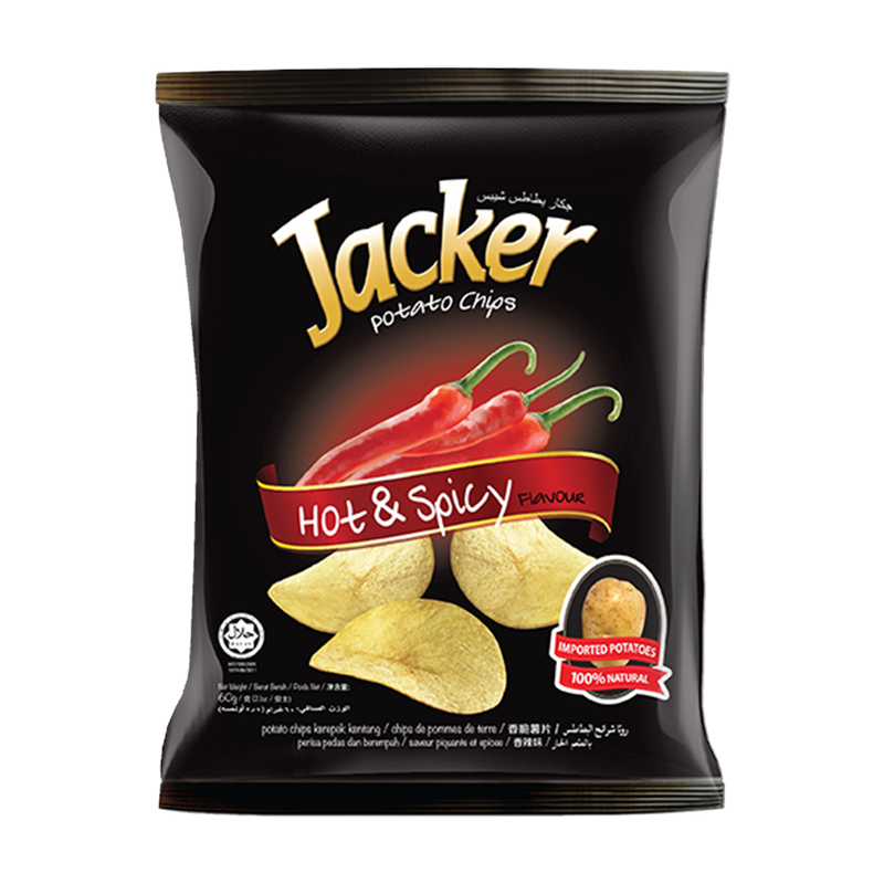 Jacker Potato Chips Hot & Spicy