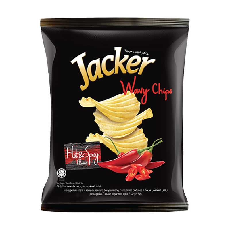 Jacker Wavy Chips - Hot & Spicy