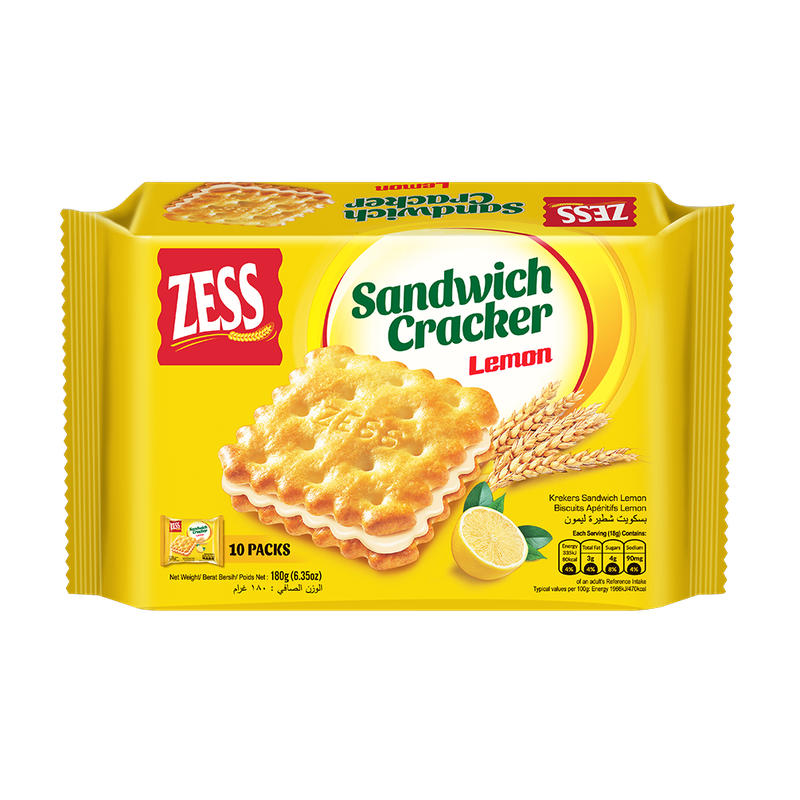 Zess Cream Sandwich 180G - Lemon