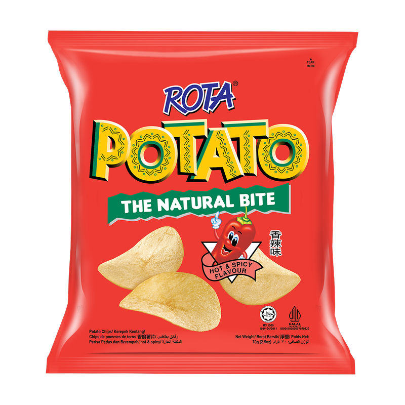 Rota The Natural Bite Potato Hot & Spicy Flavour