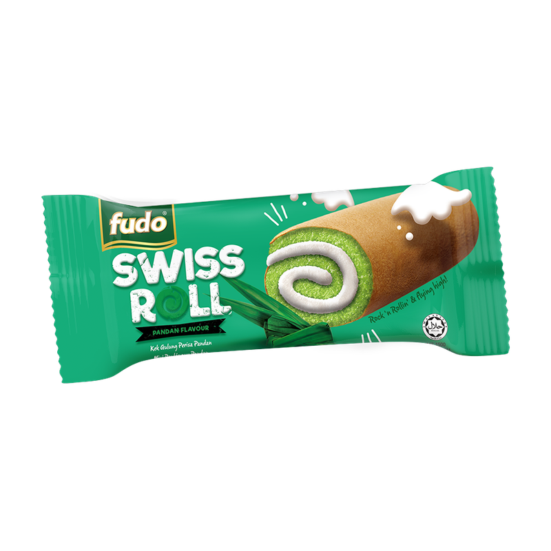 Fudo Swiss Roll 6S - Pandan