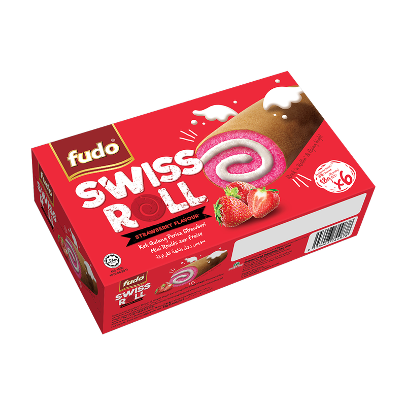 Fudo Swiss Roll 6S - Strawberry