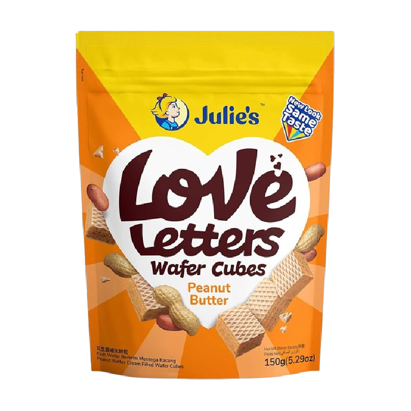 Julie's Love Letters Wafer Cubes - Peanut Butter