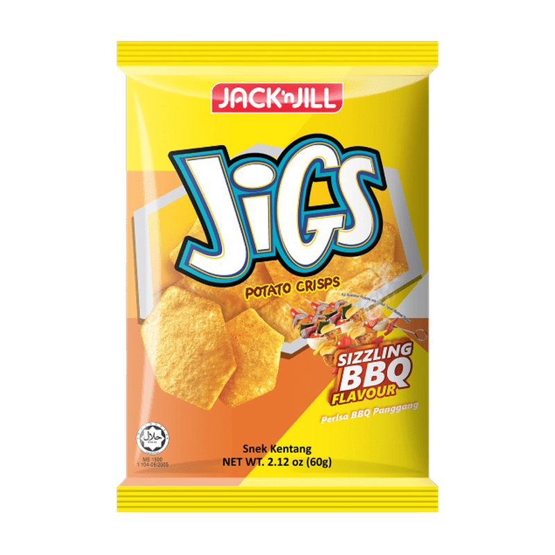 Jack n Jill Roller Coaster Crisp 60G - Sizzling Bbq
