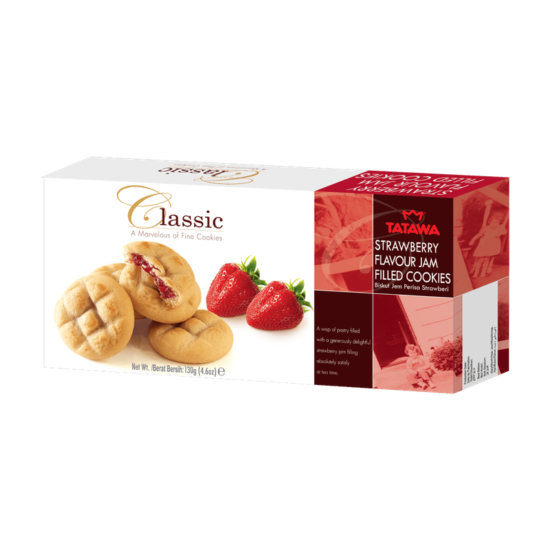 Tatawa Classic Strawberry Jam Filled Cookies