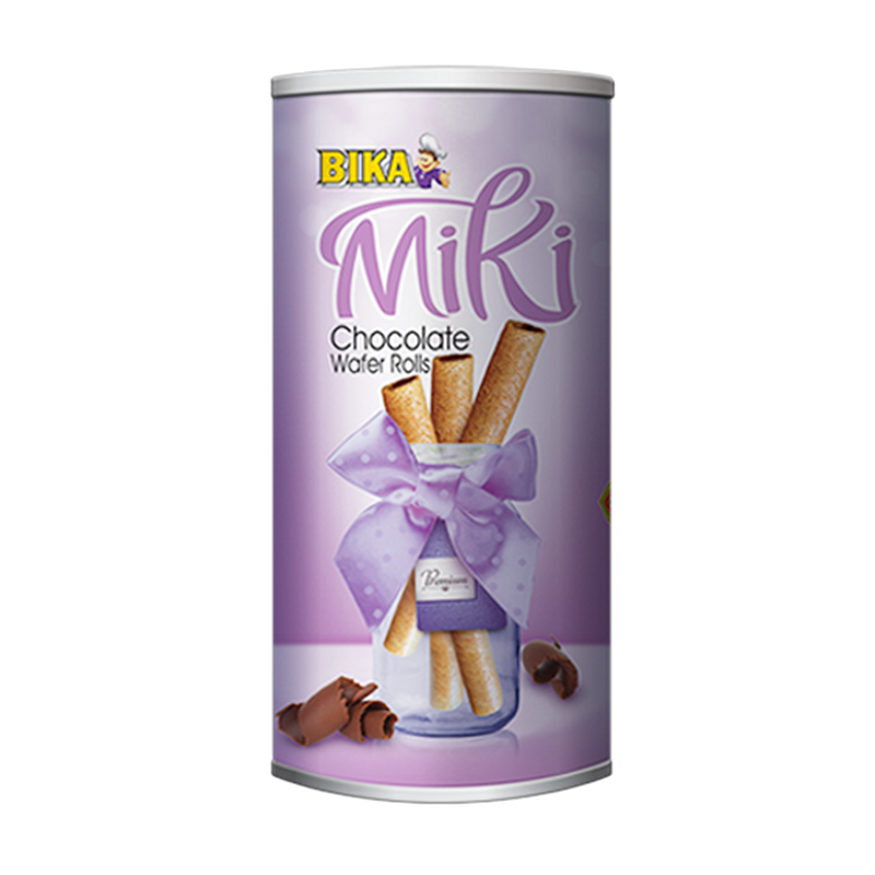 Bika Miki Chocolate Cream Wafer Rolls