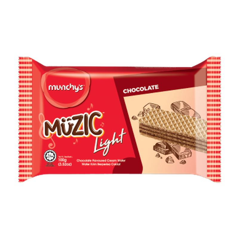 Munchy's Muzic Light Chocolate Wafer