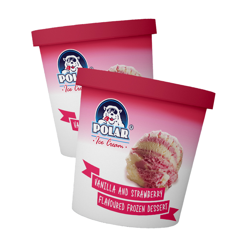Polar Tubs Strawberry Rlpple500mlx12tubs