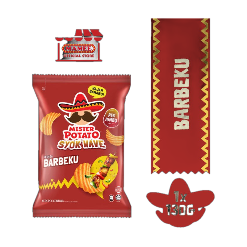 Mister Potato Shiok Wave - Barbecue