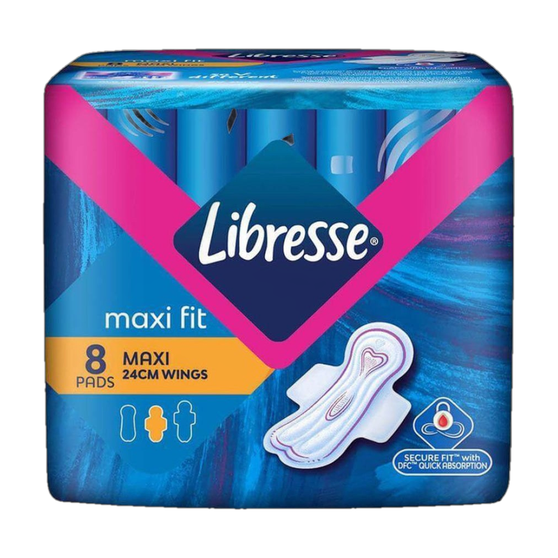 Libresse24Cm maxi with wing 8pads8x12/24cm