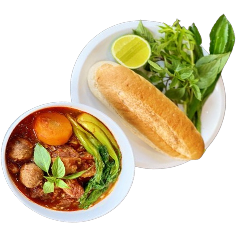 Braised Beef with Bread/Noodle