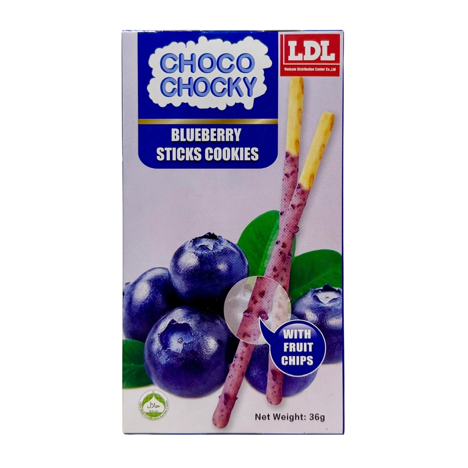 Choco Chocky Blueberry Sticks Cookies