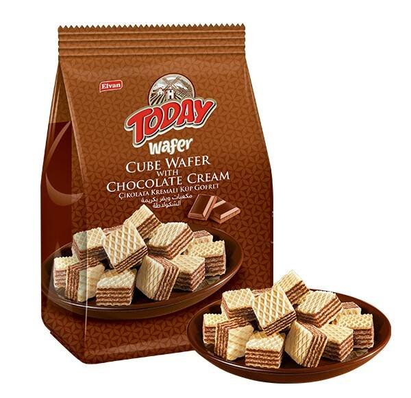 Today Chocolate Cream Filled Cube Wafer