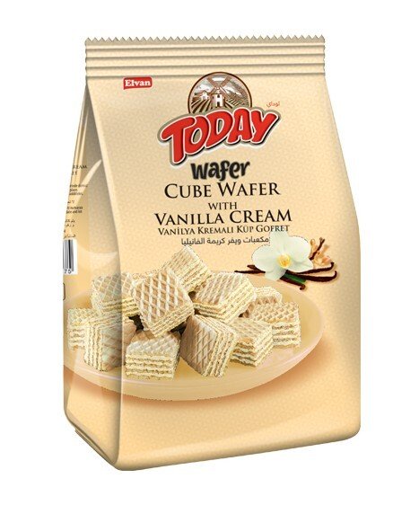 Today Vanilla Flavoured Cream Filled Cube Wafer