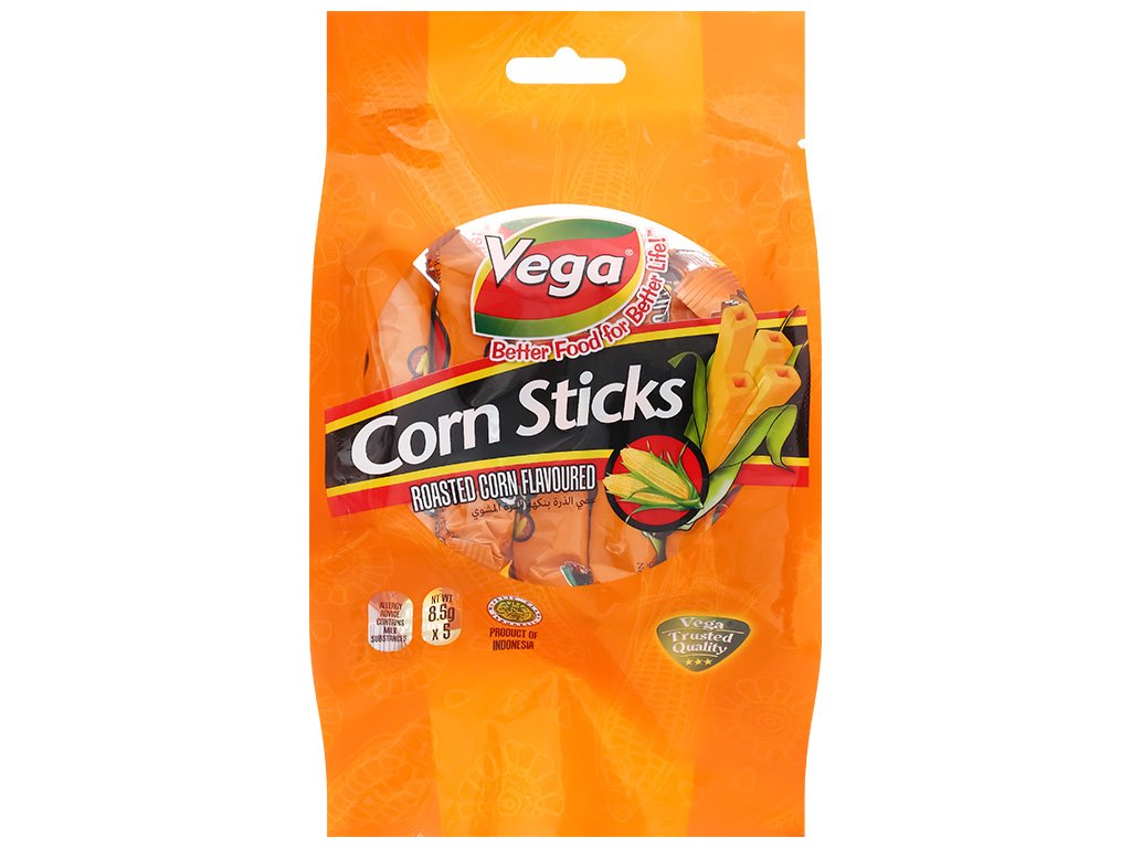 Vega Roasted Corn Flavoured Corn Sticks