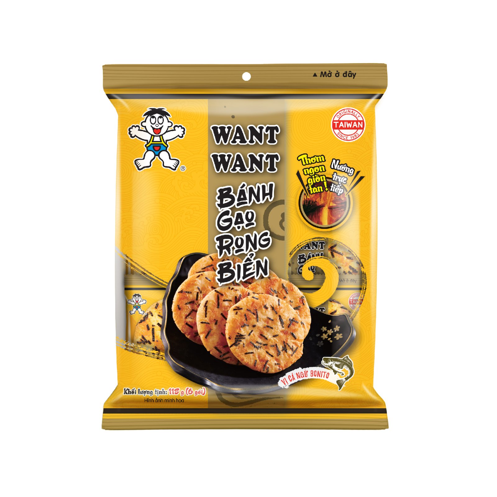 Want Want Banh gao dong bien