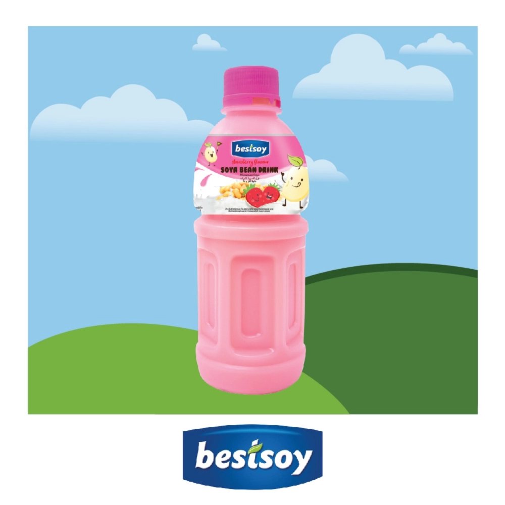 Bestsoy Soya Bean Drink, Strawberry Flavour4x