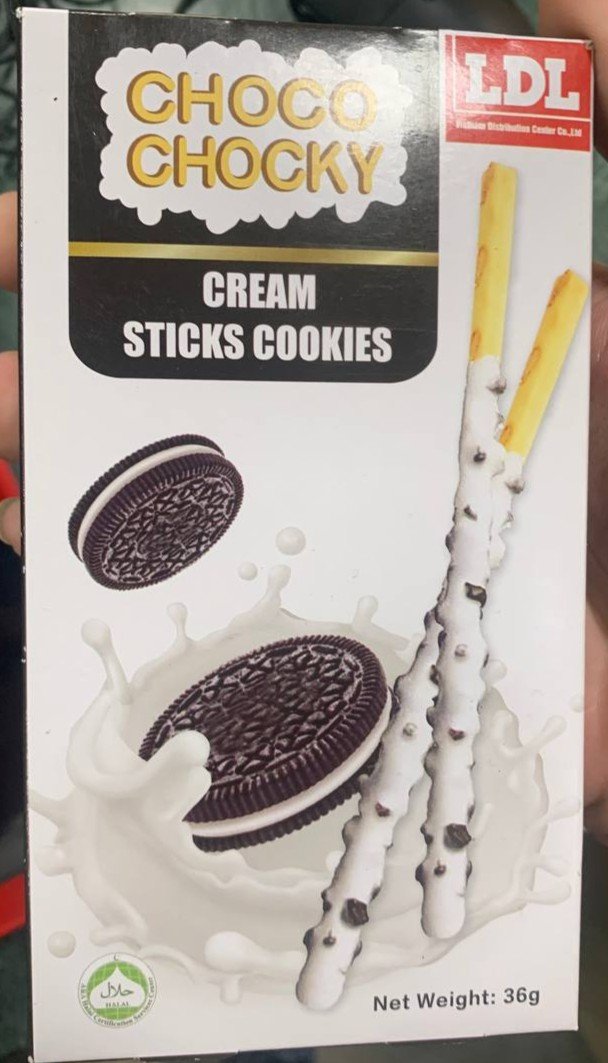 Choco chocky Cream sticks cookies
