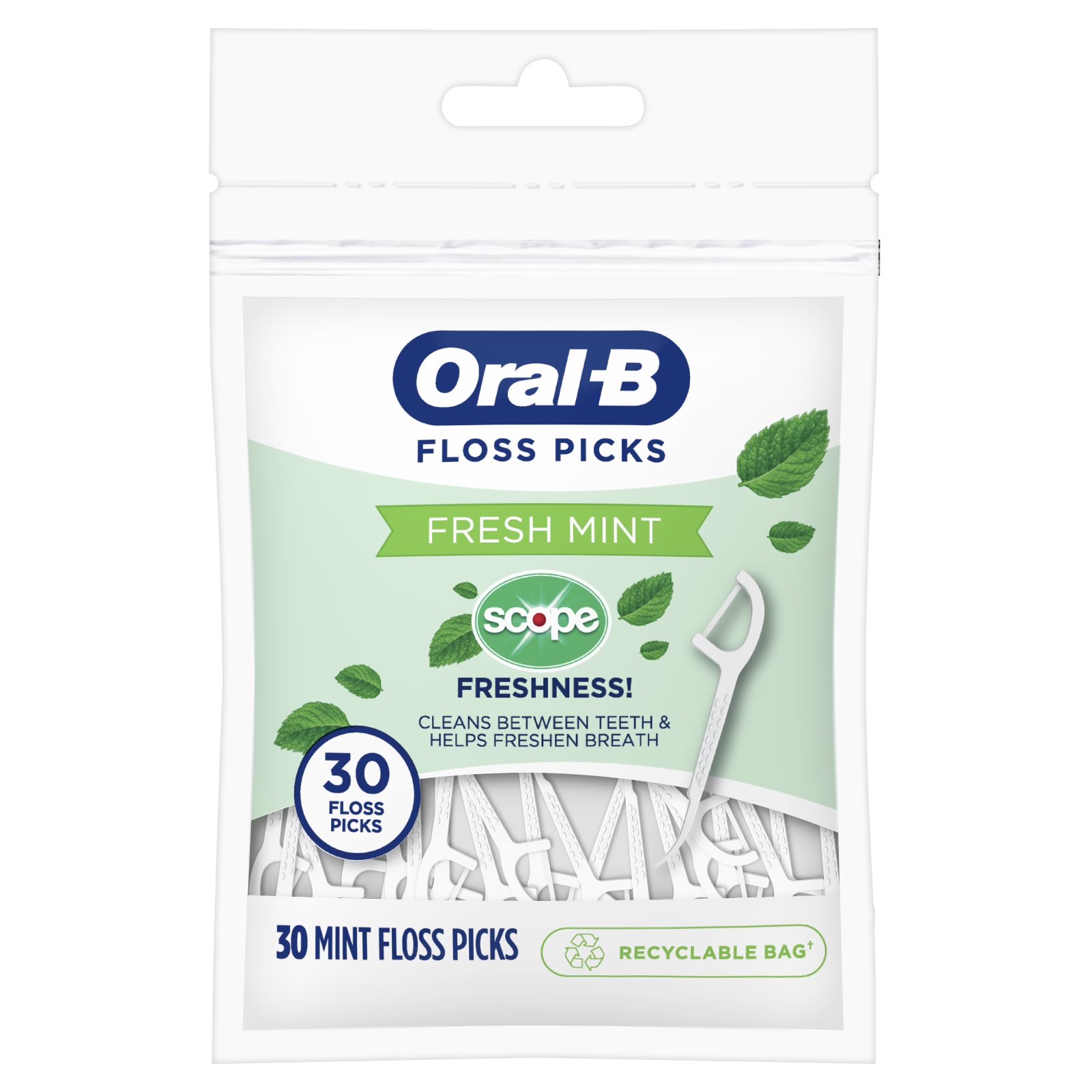 Oral-B Burst of Scope Fresh Mint30picks